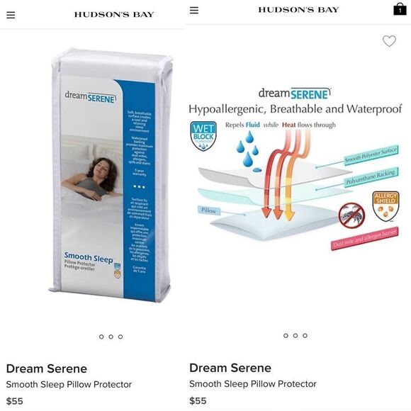 Smooth Sleep Pillow Protector King . 2 shams - Picture 1 of 1